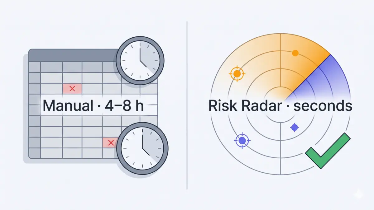 Manual GMC Feed Audit vs. Automated Risk Radar for Shopify